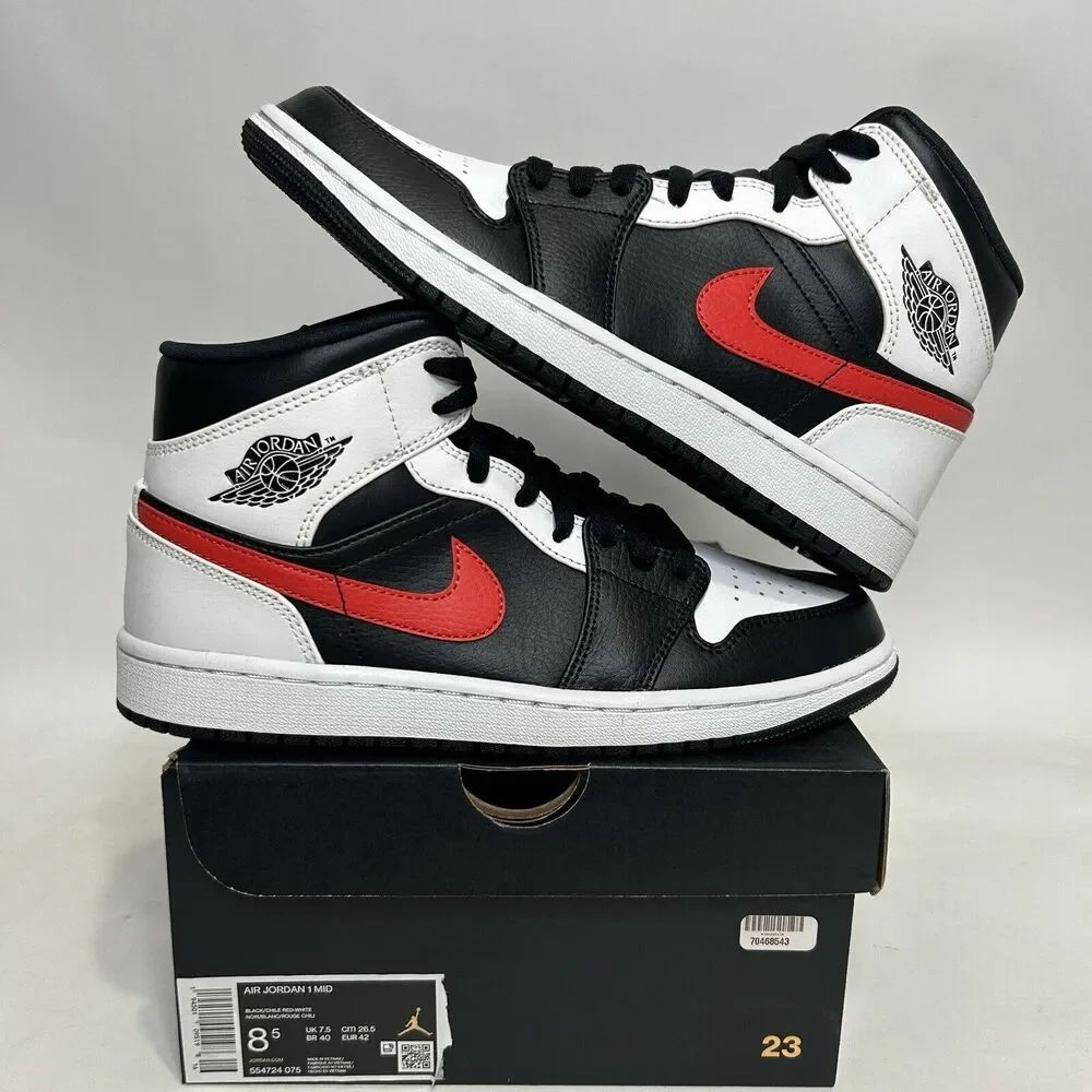 Nike Shoes Air Jordan 1 Mid Retro “Chile Red” 2024